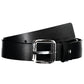 Black Leather Men Belt