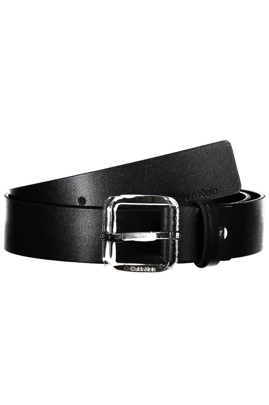 Black Leather Men Belt