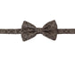 Black white 100% Silk Adjustable Neck Papillon Tie