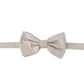 Gray 100% Silk Adjustable Neck Papillon Tie