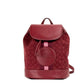 Dempsey Red Apple Signature Jacquard Canvas Logo Patch Backpack