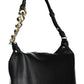 Black Polyethylene Women Handbag