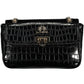 Black Polyethylene Women Handbag