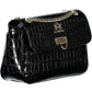 Black Polyethylene Women Handbag