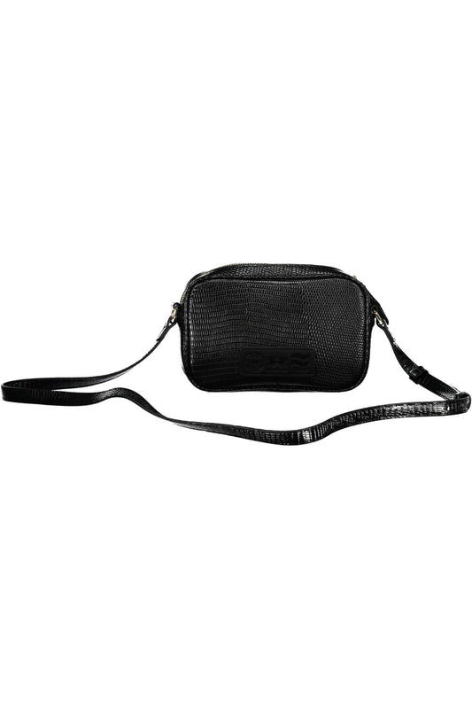 Black Polyethylene Women Handbag