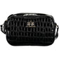 Black Polyethylene Women Handbag