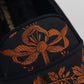 Blue Rust Floral Slippers Loafers Shoes