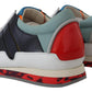 Multicolor Leather Sport Low Top Sneakers