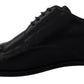 Elegant Black Leather Derby Shoes