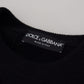 Elegant Black Logo Wool Sweater