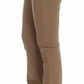 Chic Beige Straight Leg Fashion Jeans