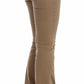 Chic Beige Straight Leg Fashion Jeans