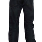 Elegant Straight Fit Dark Blue Jeans