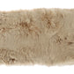 Elegant Alpaca Fur Shoulder Wrap in Beige