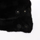 Chic Black Weasel Fur Hooded Scarf Wrap