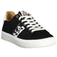 Black Polyester Men Sneaker