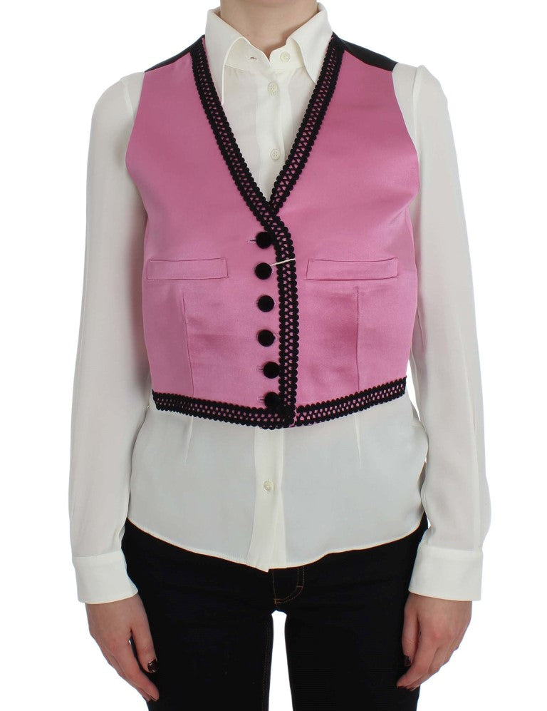 Silk-Cotton Blend Torero Inspired Vest