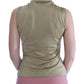 Glamorous Gold Turtleneck Vest Top