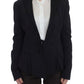 Elegant Black Stretch Blazer Jacket