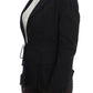 Elegant Black Stretch Blazer Jacket