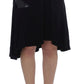 Chic Black and Blue Cotton Blend Skirt