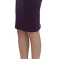 Elegant Purple Pencil Skirt