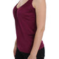 Elegant Purple Rayon Cami Blouse