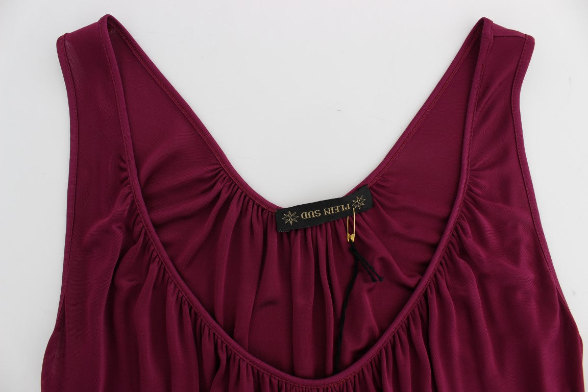 Elegant Purple Rayon Cami Blouse