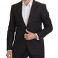 Elegant Taormina Black Cotton Blazer