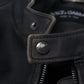 Black Leather Zipper Biker Coat Jacket