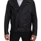 Elegant Black Leather Biker Jacket