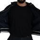 Elegant Black Bomber Blouson Jacket