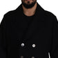 Elegant Double Breasted Wool Overcoat