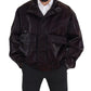 Elegant Bordeaux Collared Jacket