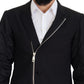 Elegant Black Virgin Wool Jacket