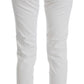 Chic White Slim Fit Denim