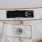 Chic White Slim Fit Denim