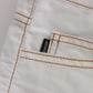 Chic White Slim Fit Denim