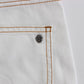 Chic White Slim Fit Denim