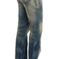 Elegant Slim Bootcut Blue Jeans