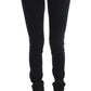 Sleek Slim Fit Designer Jeans in Classic Black