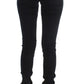 Sleek Slim Fit Designer Jeans in Classic Black