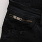 Sleek Slim Fit Designer Jeans in Classic Black