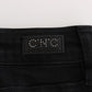 Sleek Black Slim Fit Designer Jeans