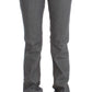 Elegant Gray Regular Fit Jeans