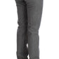 Elegant Gray Regular Fit Jeans