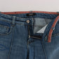 Chic Slim Fit Blue Jeans for the Modern Woman