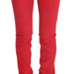 Chic Red Slim Fit Jeans