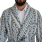 Elegant Floral Cotton Jacket Robe