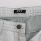 Chic Gray Slim Fit Designer Jeans